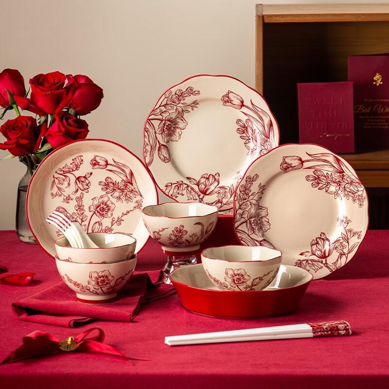 Hao aijia 16-Piece Ceramic Dinnerware Set