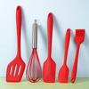 5Pcs Silicone Baking Utensils Set Non-Stick Silicone Cake Spatula Cooking Shovel Whisk Oil Brush Flexible Kitchen Utensils Sets