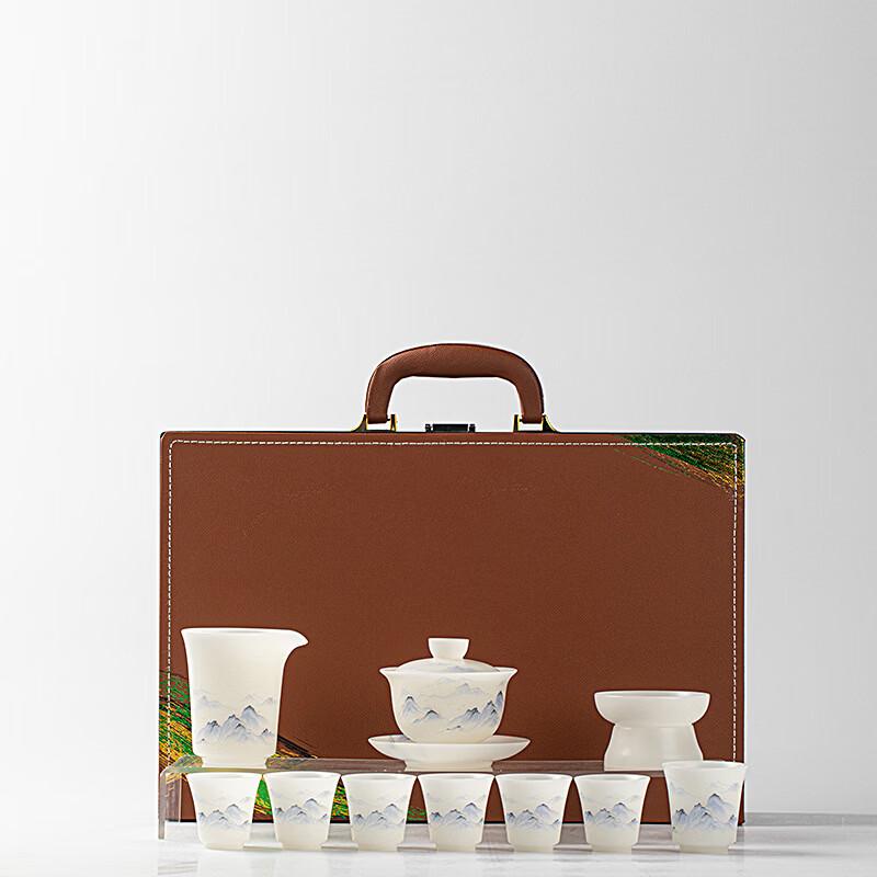 Chaxun Blue & White Ceramic Kung Fu Tea Set