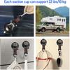 4Pcs Heavy Duty Suction Cup With Security Hooks - Outdoor Strong Suction Cups Multipurpose Car Camping Accessories Suction Cup Anchor For Car Awning