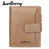 Wallet Men's Retro European American Three Fold Short Style With Multiple Card Slots Zipper Buckle High-end Small
