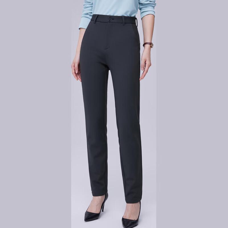 Yiliteng Winter Plush Business Casual Pants