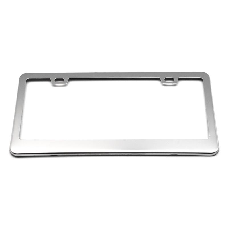 Universal Alloy License Plate Frame Black Carbon Bracket American Auto Accessory Fiber Number Plate TAG Cover for Front Rear