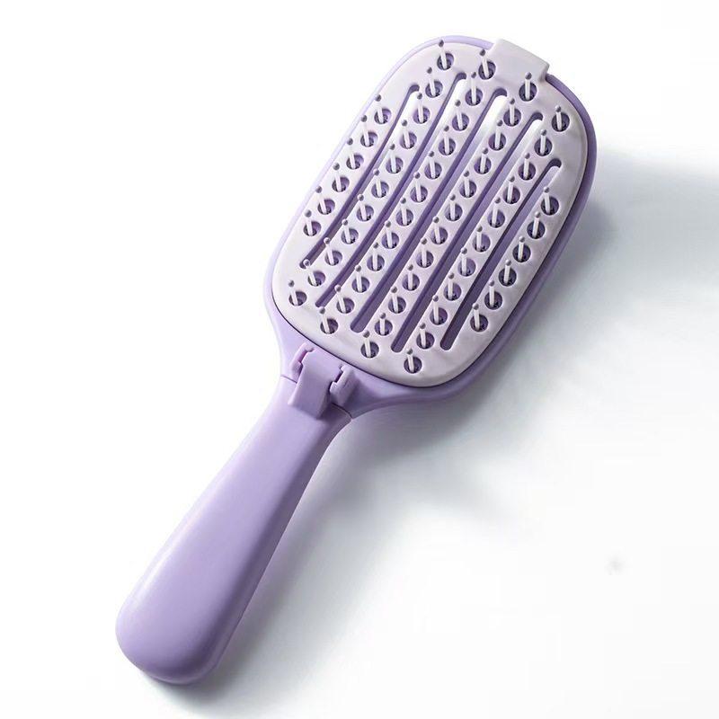 

Foldable Anti-static Self-cleaning Comb for Curly & Long Hair - Perfect for Home Styling & Fluffy Scalp