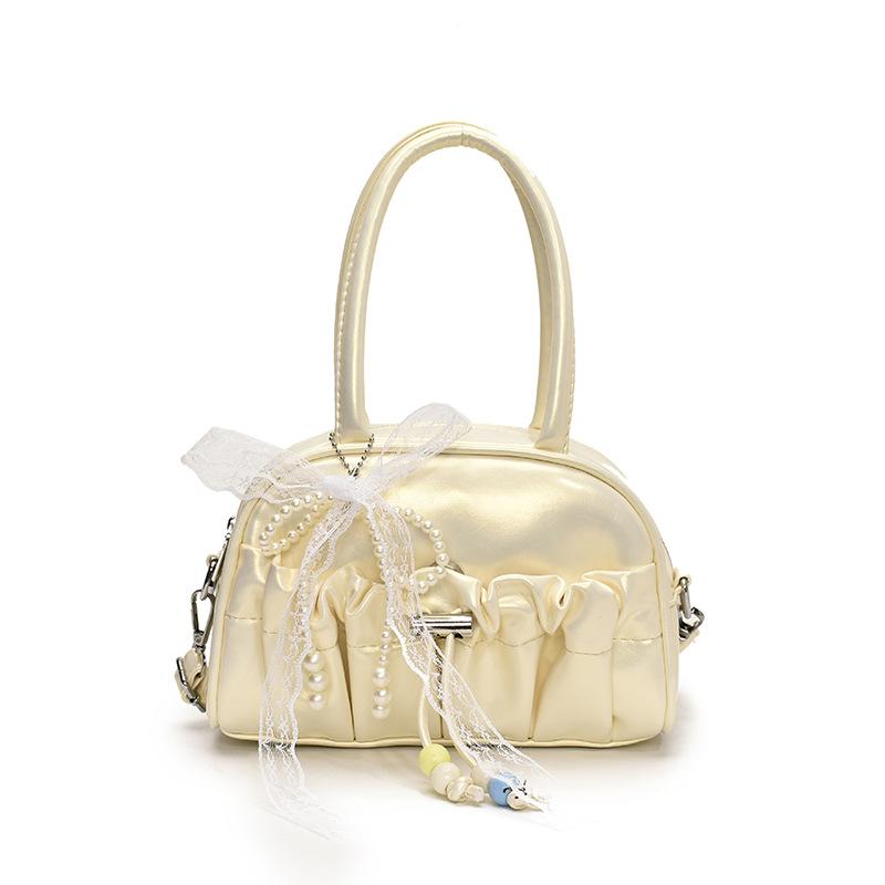 Summer new large-capacity niche design pleated underarm crossbody shoulder bag women's fashion casual handbag