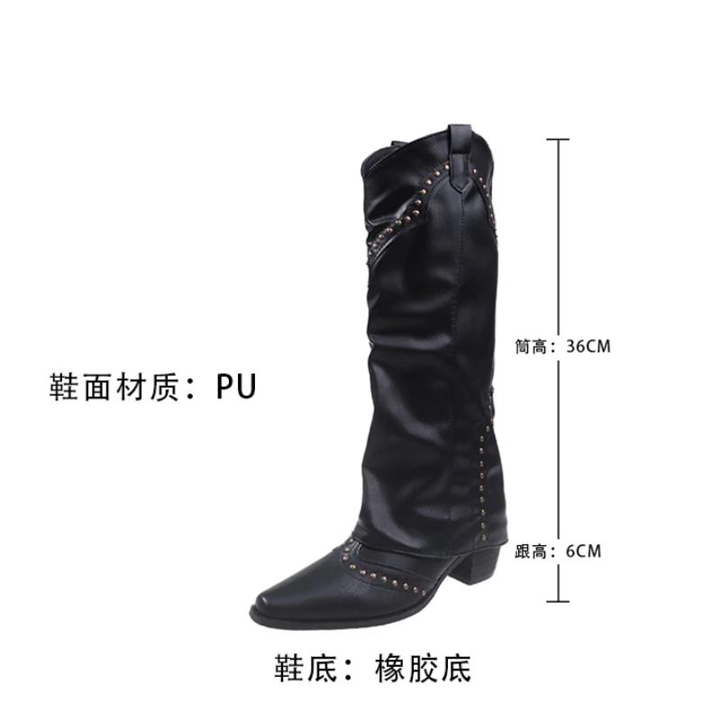 Fashion Winter Shoes Woman Thigh High Boots Fashion Back Zippers Long Knight Booties Ladies Thick Sole Girl Shoes