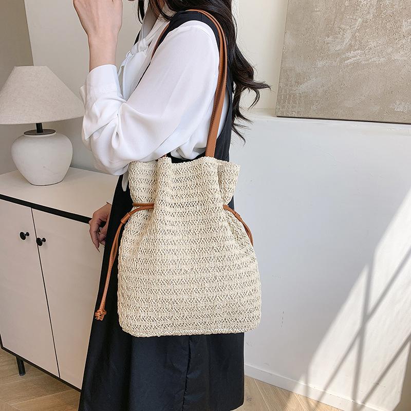 Large Capacity Bag Women's New Shoulder Bag Fashion Seaside Vacation Beach Bag