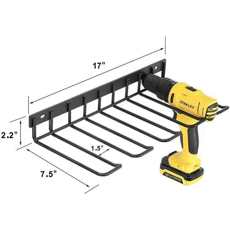 

Настенная стойка для хранения электродрелей и отверток с возможностью зарядки, дизайн Iron Art.