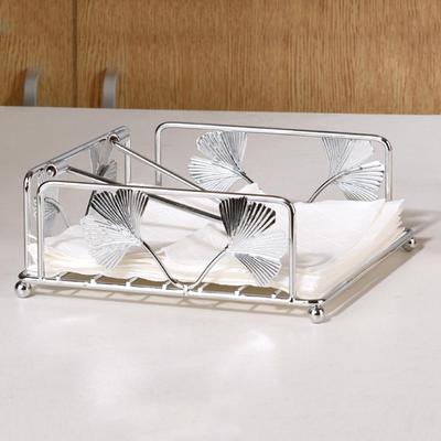 Rustic Metal Napkin Holder Square Paper Organizer For Kitchen Home Restaurant Cafes - Tabletop Decorative Napkin Holder