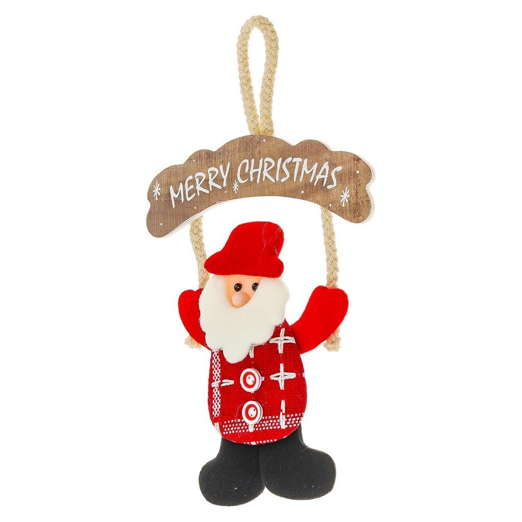 Santa Claus Merry Christmas Wall Hanging Ornament Props | Christmas Tree Decoration Items for Home Office | Christmas Gifts for Women Men