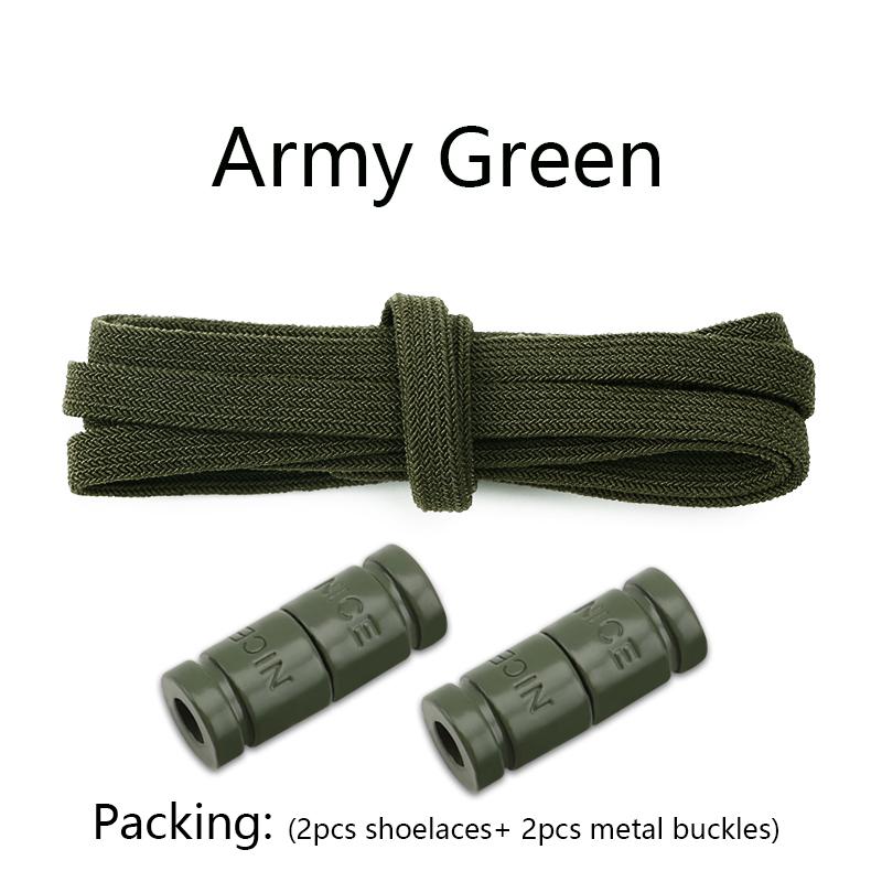 No Tie Shoe laces Elastic Laces Sneakers Colorful Capsule Lock Shoelaces Without ties Kids Adult 0.6cm Flat Shoelace for Shoes