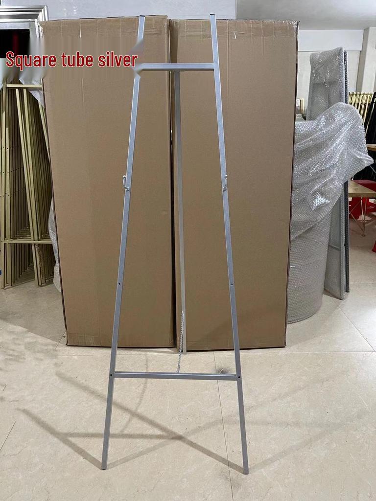 Gold Wedding Iron Easel: Photo Frame & Welcome Sign Display Stand for Nordic Oil Paintings