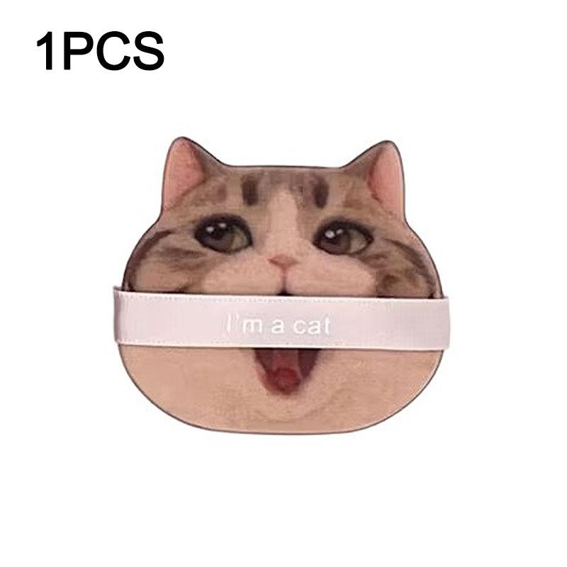 1/4pcs Cat Air Cushion Powder Puff Double-sided Wet Dry Air Cushion Puff Foundation Sponge Makeup Puff Cushion Tools HZFP05