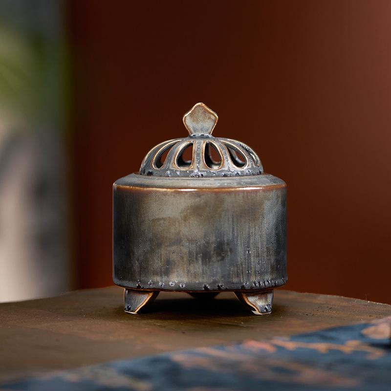 

Ceramic Can Be Timed Temperature-adjusted Electric Incense Burner Household Indoor Essential Oil/powder Electric Incense Burner чёрный