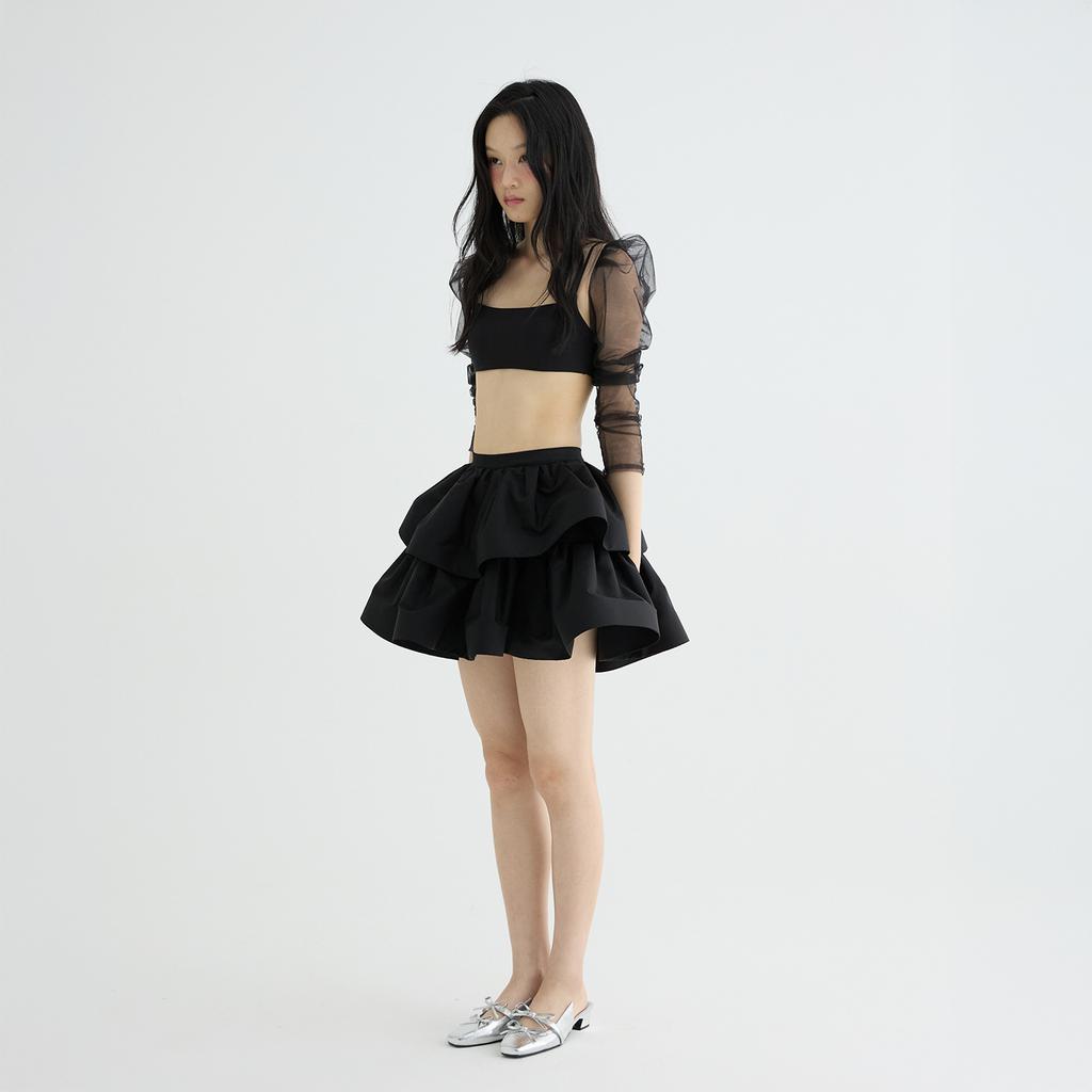 Leobyui Daisy Skirt Black