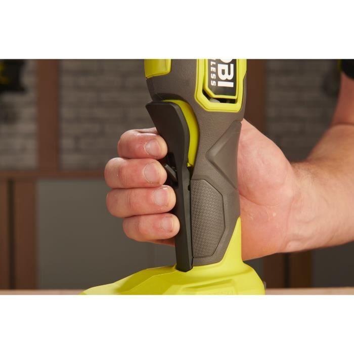 Meuleuse d'angle - RYOBI - Brushless - 18V - Diam. 125 mm - 8 000-9 200 tr/min - Carter 2-en-1 meulage/tronçonnage