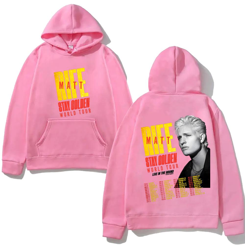 Stay Golden World Tour 2026 Live In The Round Hoodie Matt Rife NEW Hoodie Unisex Comfortable Gothic Clothes Long Sleeve Pullover