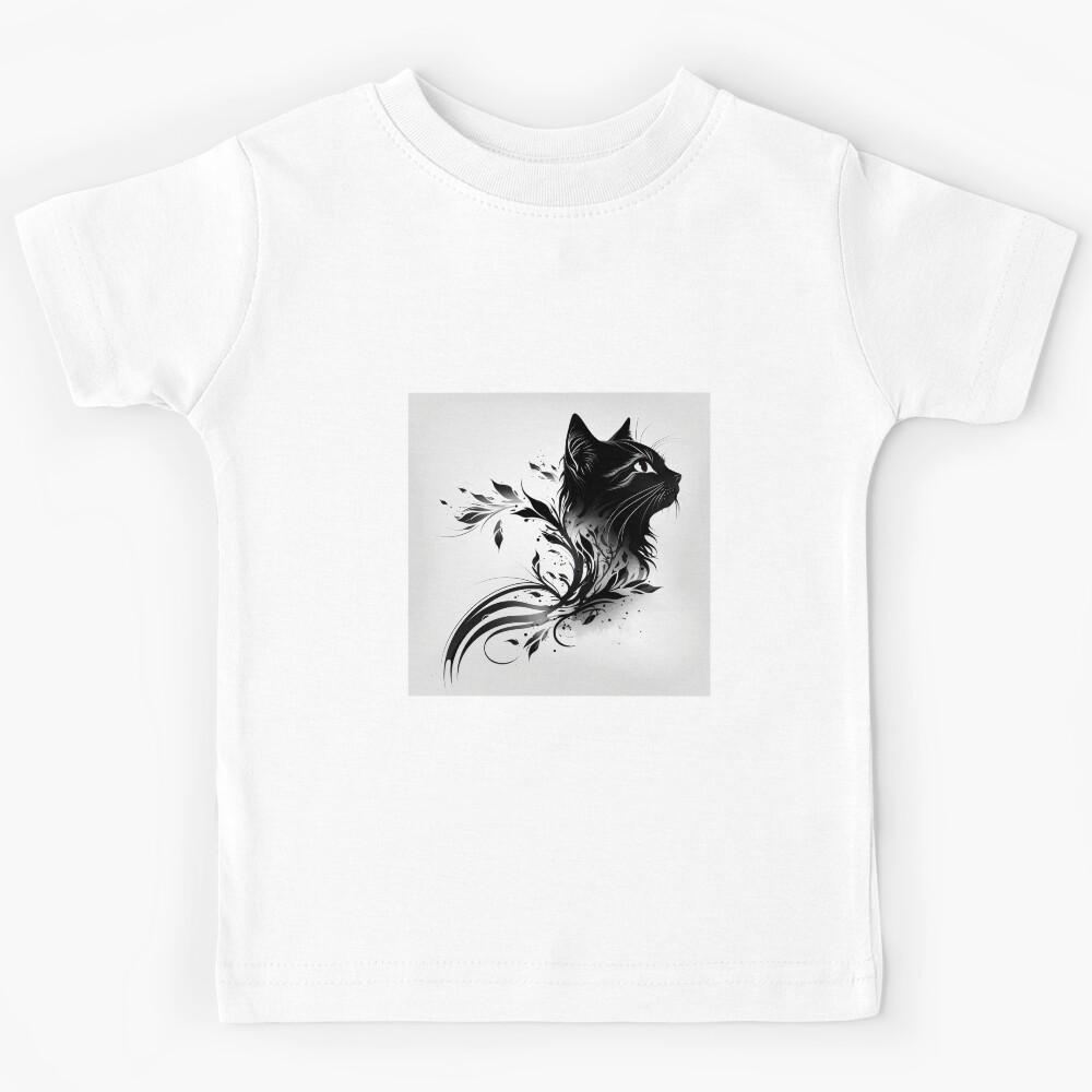 Black Cat Kids T-Shirt 160