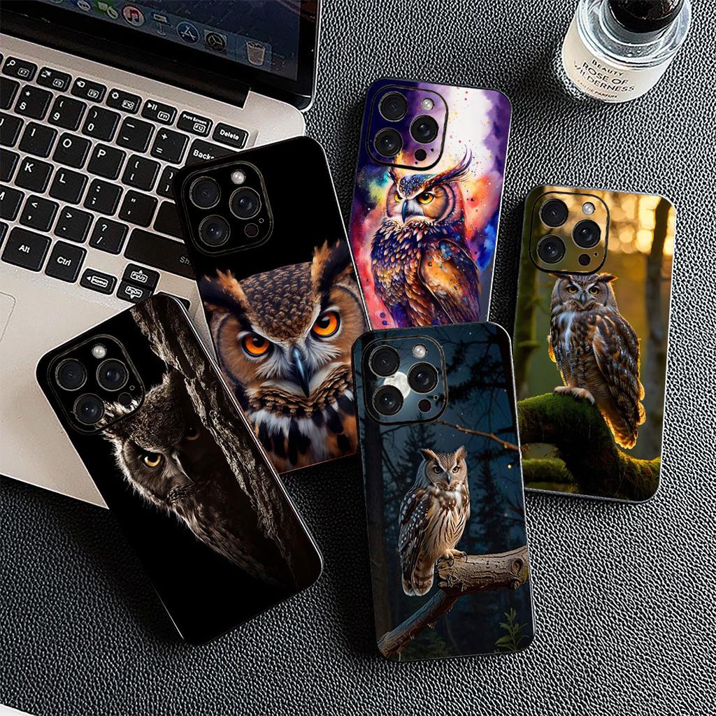 Bird Owl Cartoon Phone Cover for Motorola Moto G06 G86 G57 G14 G34 G24 A54 G15 G17 Power G77 G87 Protective Case