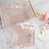 Girlish Pink Mini Supermarket Cart for Makeup Puff Storage & Photo Prop