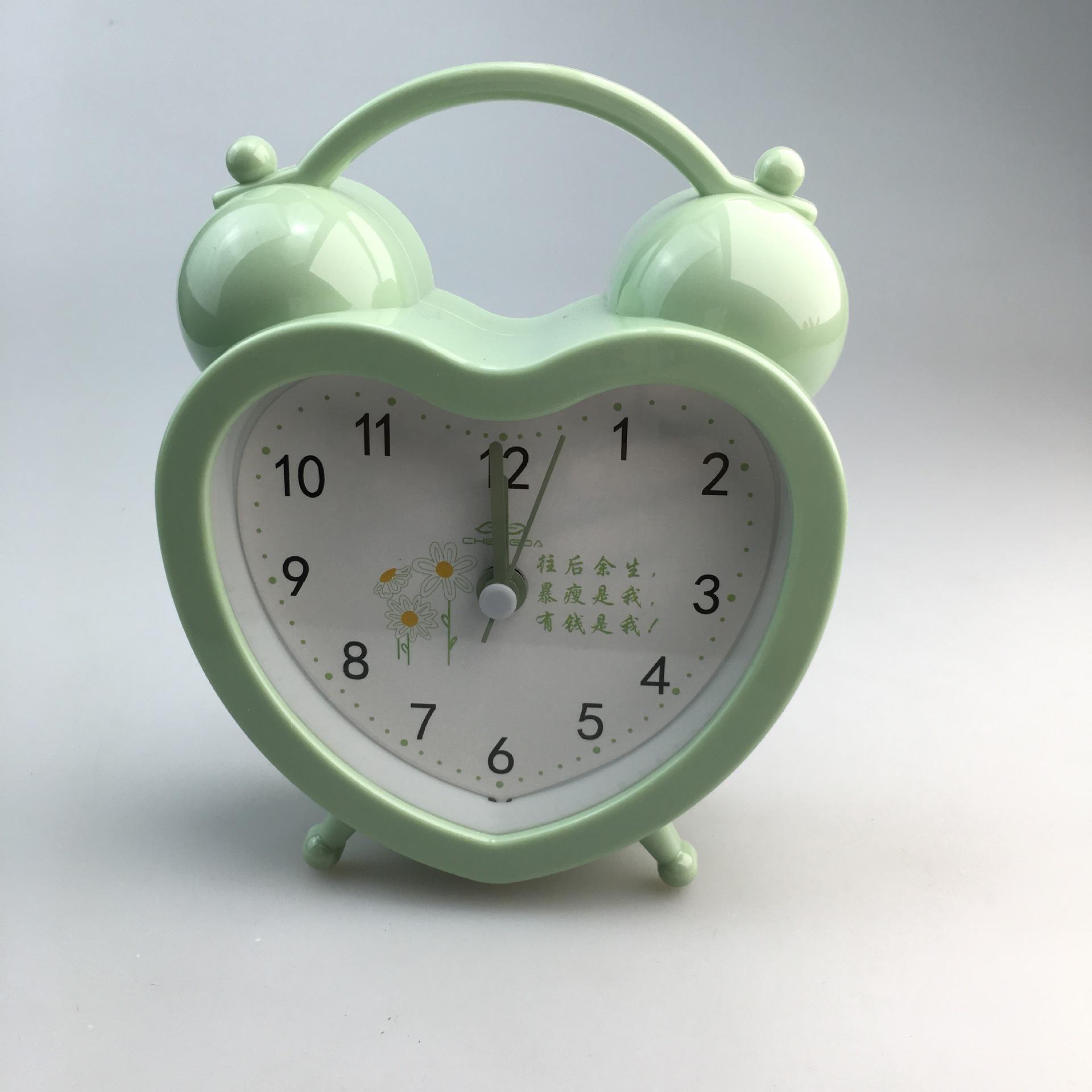 

Конфетный цвет студенческое общежитие маленький будильник милый свежий стиль маленький будильник прикроватные часы ювелирные часы маленький подарок