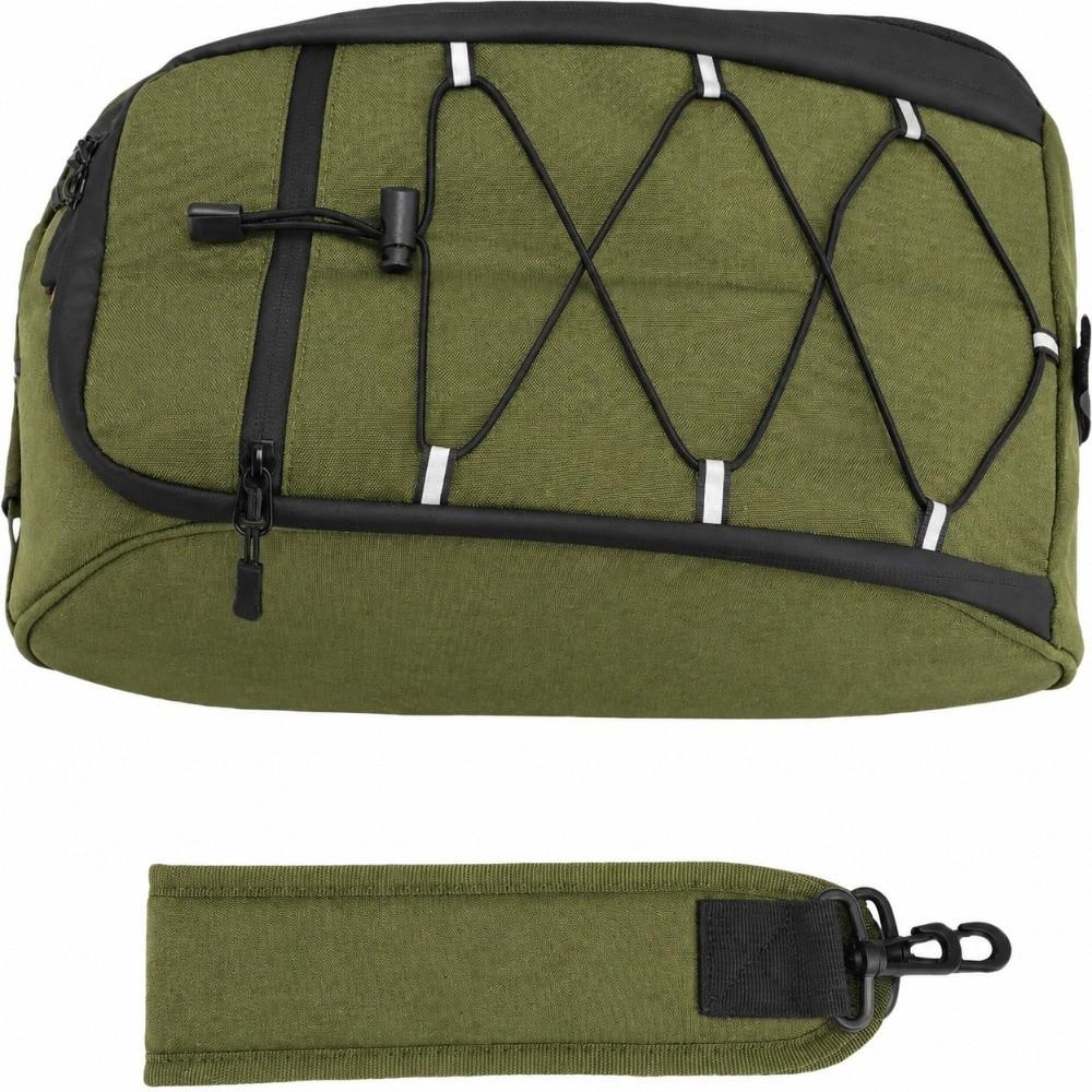 Hook and Loop Bike Trunk Bag Oxford Cloth Bike Rear Seat Bag Bicycle Rear Rack Bag  City Bike Use