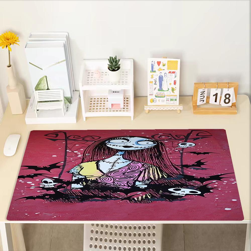 The Nightmare Before Christmas Theme Mouse Pad, Non Slip Rubber Base, Multifunctional Office & Home Decor, Perfect for Workspace Personalization.