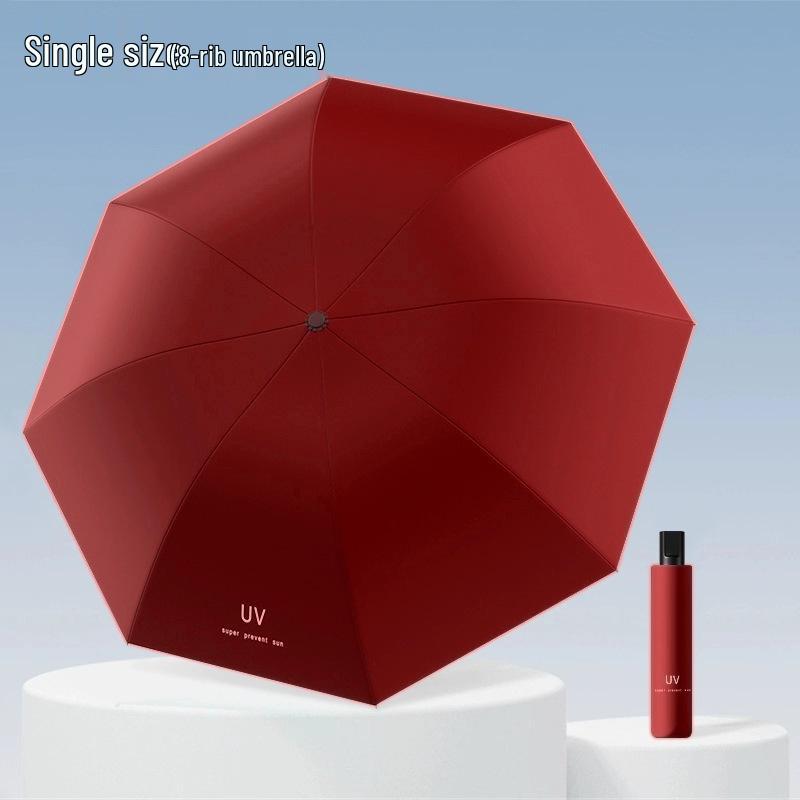 Twelve-Rib Thickened Reversible Umbrella - Large Folding Dual-Use for Rain & Sun Protection