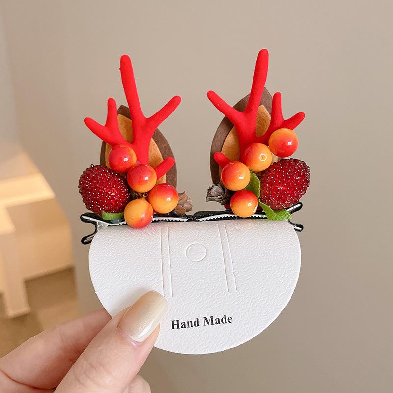 Children's Christmas Reindeer Headband - Cute Holiday Hair Accessory for Photos