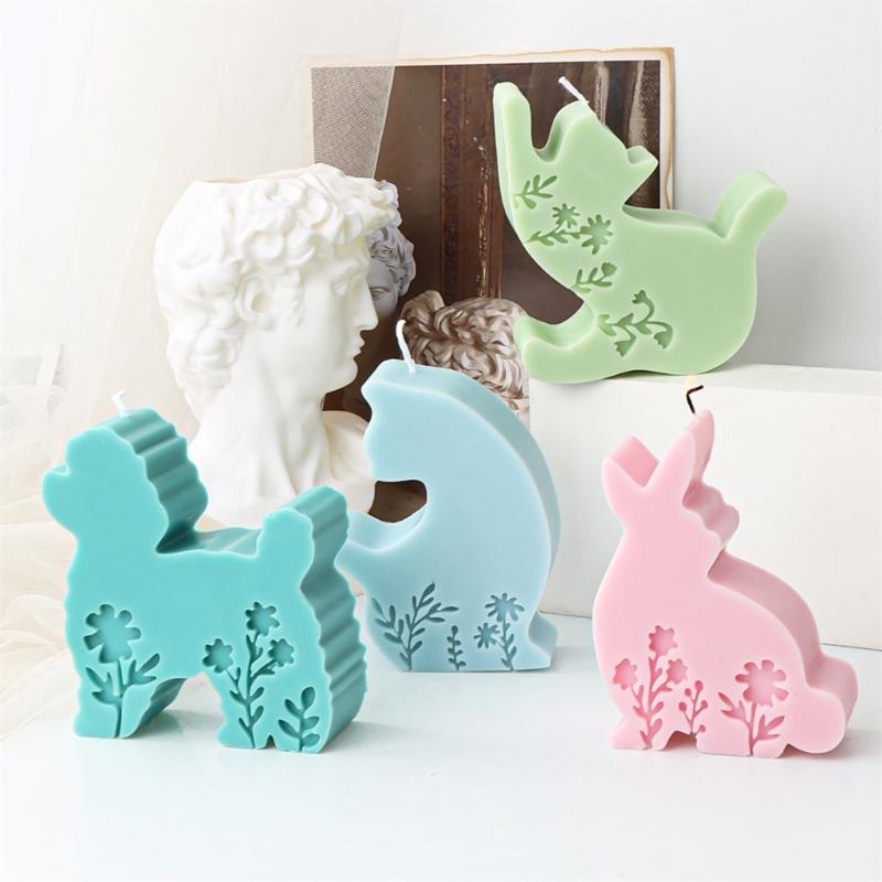 Silicone Molds Resin Crafting Molds Candle Making Moulds Animal Shape Creative Crafting Mold Hand-Making Supplies