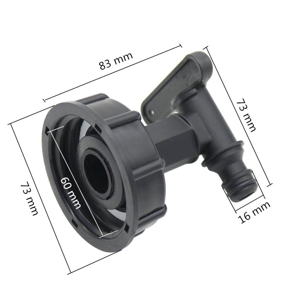 Adattatore IBC S60x6 A Rubinetto 25mm In Ottone – Raccordo Per Serbatoio Da 1000 Litri, Acqua E Olio, Ricambio Valvola