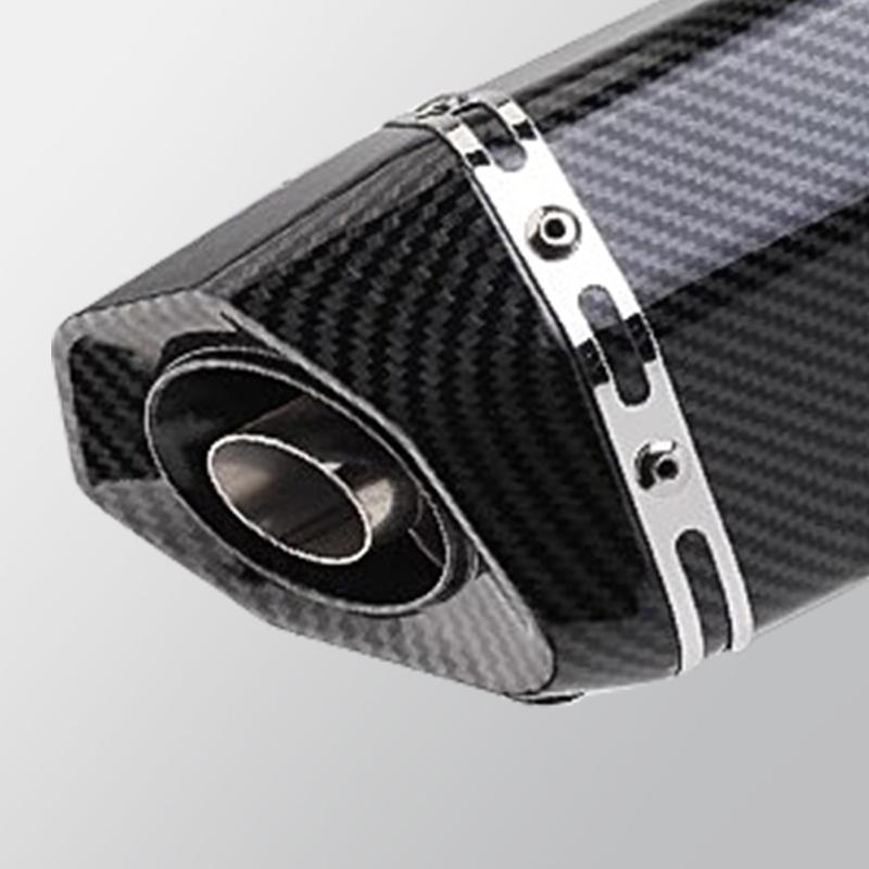 HQ Universal 51mm Motorcycle Exhaust Pipe Length 300/370/470mm Stainless Steel ninja400 R3 Z900 S1000RR MT-07 pcx160 duke390 R1