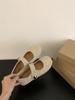 Late evening breeze gentle suede Mary Jane shoes women's single shoes 2025 new French retro with skirt ballet shoes ladyshoes