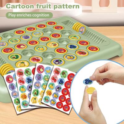 Yousheng Kids Memory Reversi Chess Game 2 Players Fruit Flipping Chess Matching Game Educational Memory Challenge Toy Toddlers Boys Girls Gift