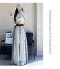 Retro Women's Color Block Patchwork Sweatpants - Loose Wide-Leg Style for Spring & Autumn in Southeast Asia