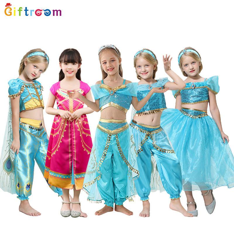 Elegant Arabian Jasmine Princess Costume For Girls Available In Multiple Sizes For Fun Dress Up