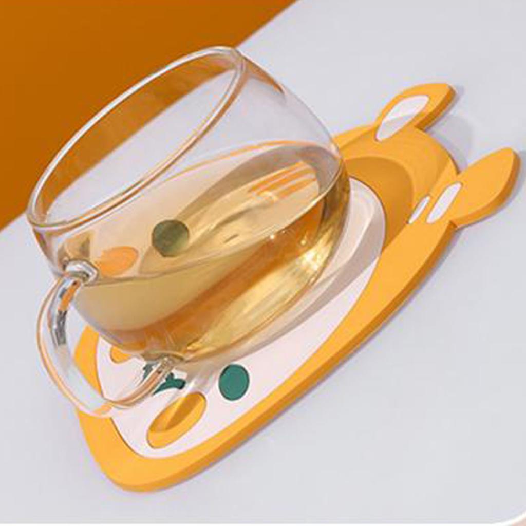 Hot Pot Mat PVC Non Slip Water Resistant Heat Resistant Cute Multipurpose Hot Pot Holder Pad for Kitchen Counter Pans