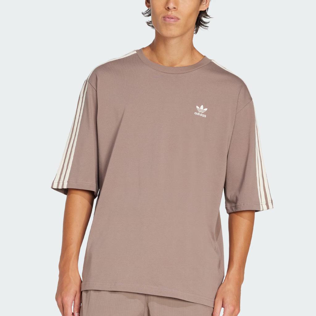 Adidas Originals Adicolor Oversized Crew Neck Short Sleeve T-Shirt Men Tops Shadow-Brown JP1058