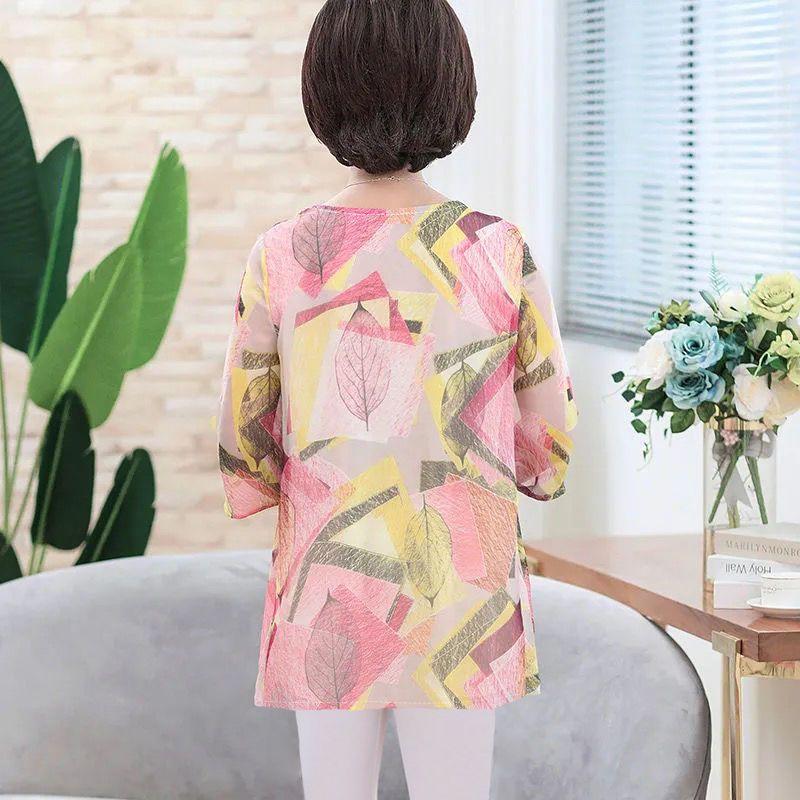 Ledinio šilko marginti trumpomis rankovėmis kvėpuojantys marškinėliai moterims vasarai, laisvi, didesnio dydžio moteriški viršutiniai drabužiai