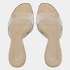 Fashion PVC Transparent Brand High-heeled Slippers Women Summer Sexy Open-toe Slide Sandals Fashion Elegant Wedding Bridal Zapatos Mujer