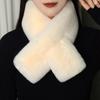 Luxury Winter Warm Faux Fur Rabbit Fur Scarf Double Sided Plush Thickened Fur Warm Hundred With Female Students Scarf Fur Collar