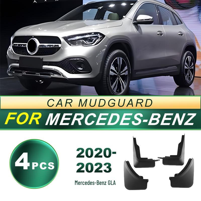 

Брызговики Mercedes-Benz GLA 2020-2023: Аксессуары из мягкой резины для брызговиков
