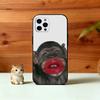 C-Cute F-Funny Monkey Phone Case For iPhone 17,16,15,14,13,12,11 Plus,Pro Max,XS,Soft Silicone Black Cover