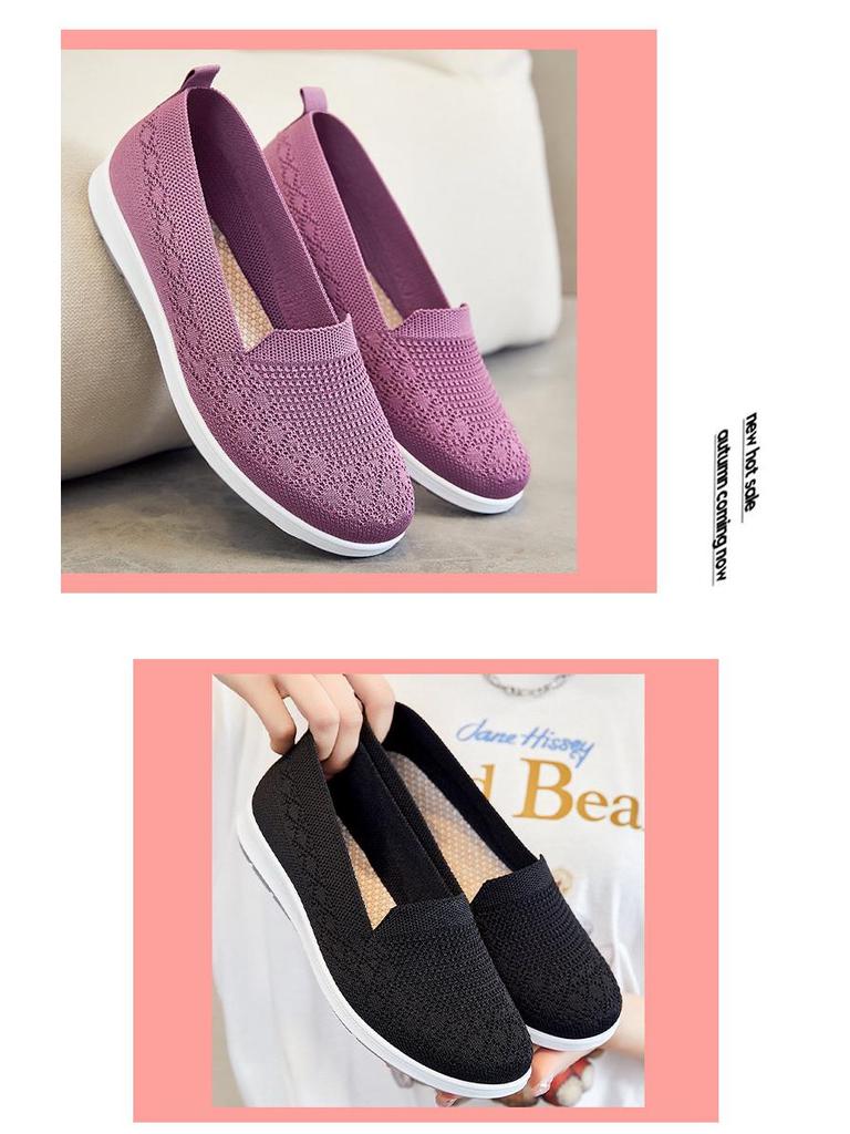 Women's Casual Breathable Flat Cloth Shoes - Soft Sole, Comfortable for All Ages
