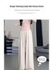 Women's 145-150cm Petite Soft Draping Wide-Leg Drawstring High-Waist Pants - Autumn Slimming Sports