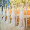Set of 2 Wedding Arch Mesh Draping Fabric Sheer for Easter Bridal Shower Backdrop Outdoor Party Arches Church Ceremony Decoratio