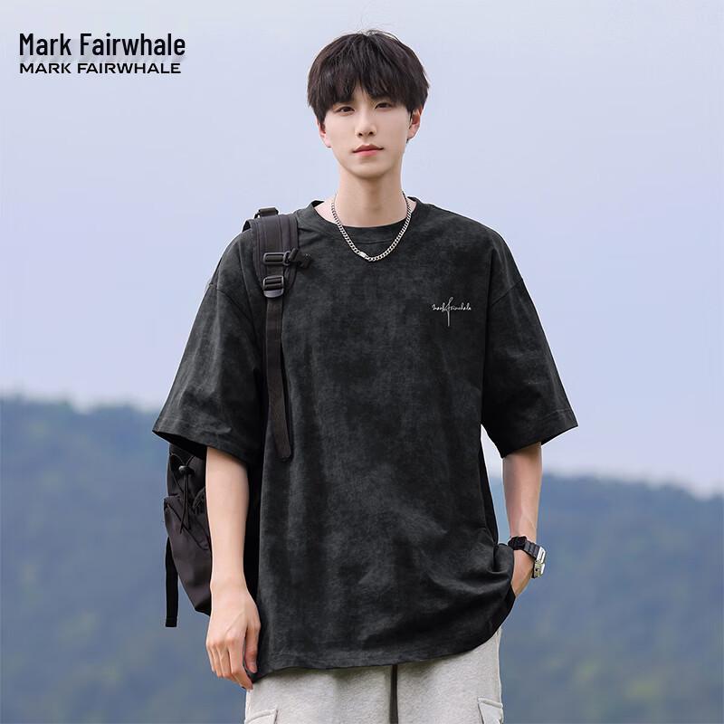 Mark Hua Fei Men's American High Street Tie-dye Cotton T-shirt