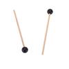 2Pcs Ethereal Drumstick Rubber Round Head Wood Handle Drum Hammer Percussion Accessories