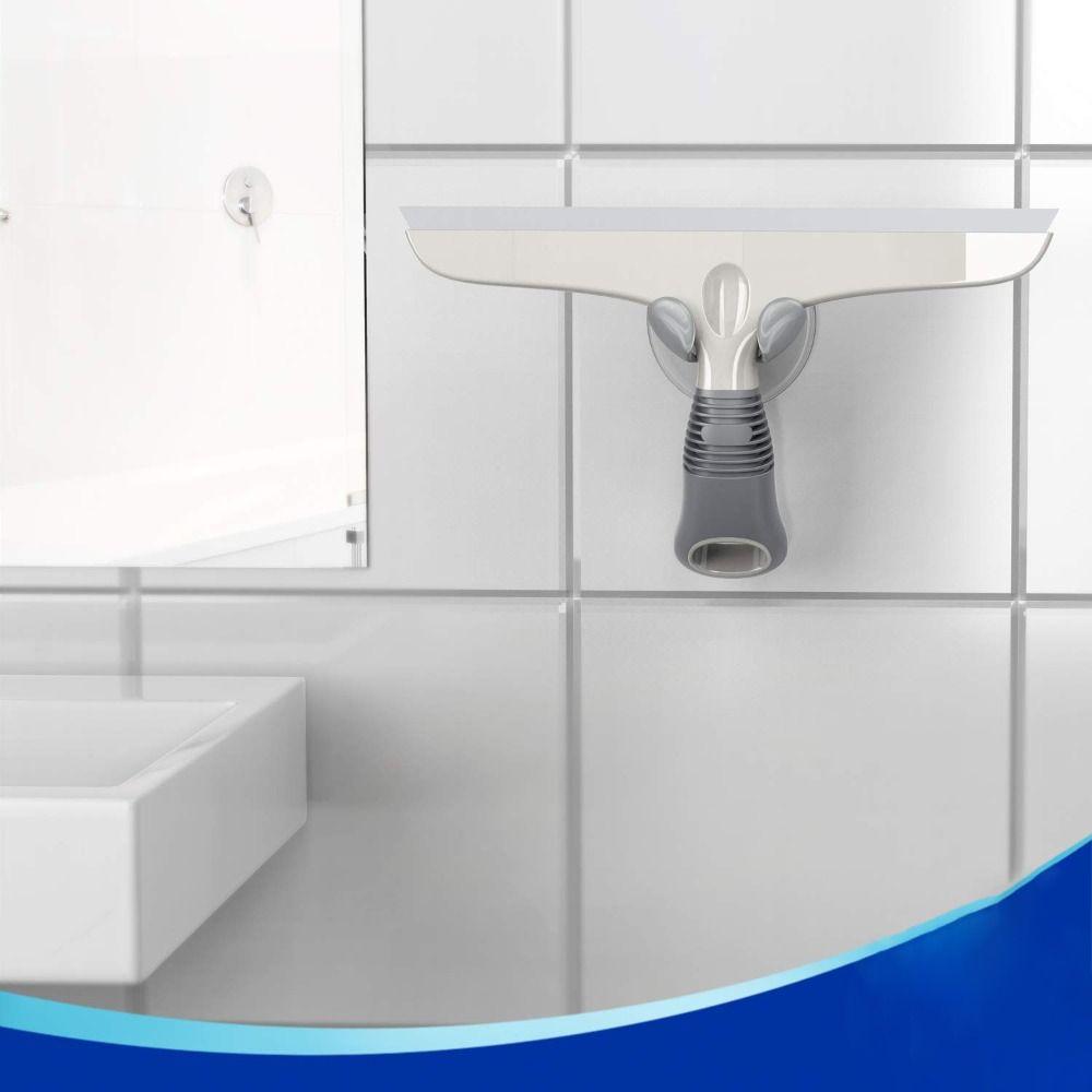 10 Inch Squeegee for Shower Glass Silicone 100% Streak-Free Glass Cleaner with Suction Hook Window Squeegee Home Mirrors