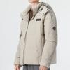 Timberland Af Dwr Goose Eye Recycled Down Jacket Solid Color Hooded Down Coat Winter Men Jacket Gray-Brown A5RFG-CY2